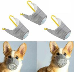 Pet Masks Dogs Go Out Breathing Dust mouth cover New protective mask anti-fog haze cover with valve dog health