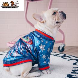 SUPREPET Pet Dog Coat Winter for French Bulldog Luxurious Warm Sport Retro Dog Jacket for French Bulldogs Chihuahua Dog Clothes 201116