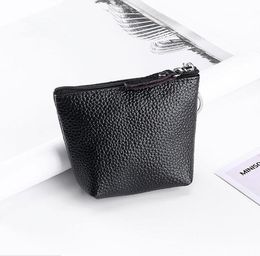 10pcs Fashion Women PU Plain square short Min Coin Purses with Holder Mix Colour