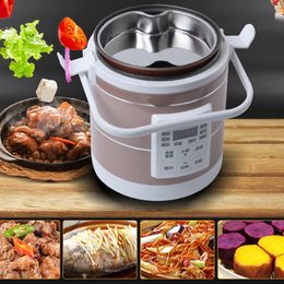 FreeShipping 1.6L rice cooker used in car and truck 12v to 24v enough for two to three persons