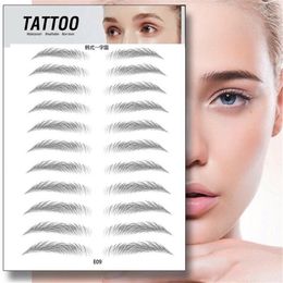 MP041 Semi-Permanent Water Transfer Eyebrows Makeup Waterproof Eyebrow Tattoo Sticker Long Lasting Natural Fake Eyebrow Lamination Cosmetics