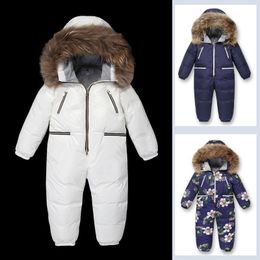 -30 Russian high quality Winter coat Snowsuit 2020 Duck Down Jacket Girls Clothes clothing Climbing For Boys Kids Jumpsuit 4~10y LJ201017