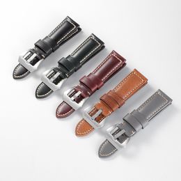 20mm 22mm 24mm Free Shipping Hotsale Suitable for Fit PAM 44MM Watch Strap Genuine Leather Sports Watch Band with Buckle