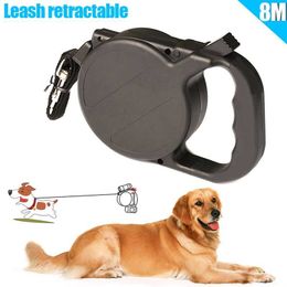 / Dog Collar Leash Automatic Retractable Puppy Patrol Rope Walking Leads Traction Pet Supplies For Drop Ship LJ201109