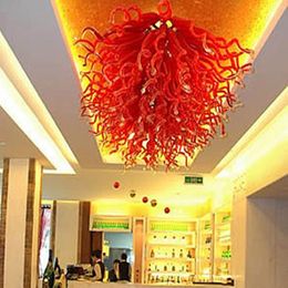 China Factory-outlet Lamp Blown Glass Chandelier Certificate Indian Style Hanging Glass Chain Chandeliers Light