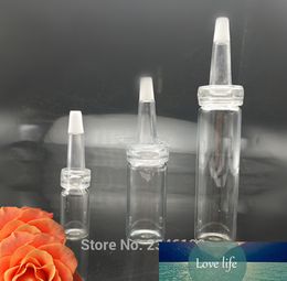 serum packaging UK - 60pcs 3ML 10ML 20ML Clear Glass Vials With Horn Shape Cap Essence Ampoule Bottles Serum Container Cosmetic Packaging Bottles