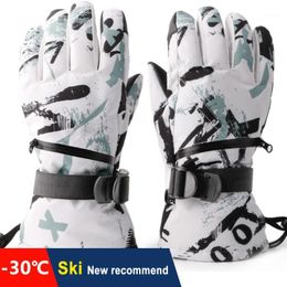 Ski Gloves Women Men Touch Screen Winter Snowbaord Sled Motor Cycling Waterproof Thicken Ultralight Windproof Handwear1