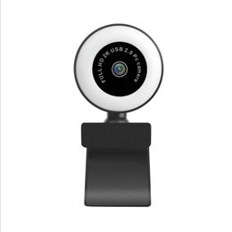 2K HD Webcam with Ring Light Beauty Camera Full HD 1080p Webcam with Microphone Gaming Web Camera for Video Streaming Meeting