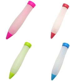 Silicone Mounting Brush Cute Cake Baking Tool Durable Chocolate Cream Decorating Easy To Clean Piping Pen Kitchen And Dining