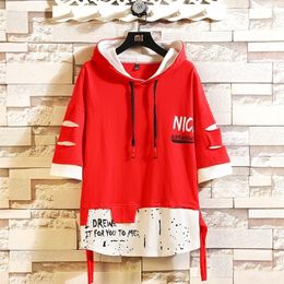 Fashion Brand Hoodies Summer Black White Hip Hop Loose Japanese Skateboard Casual Men's Sweatshirts Streetwear PUNK Clothes 201020