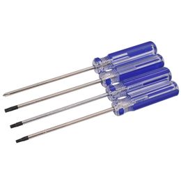 T5 T6 T7 T8 T9 T10 With Hole Screwdriver Torx T6H T8H 3.0 Y Triwing Phillips Slotted Key Blue PVC Plastic Handle Screwdrivers Repair Tools