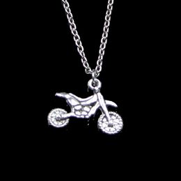 Fashion 17*23mm Motorcycle Motorcross Pendant Necklace Link Chain For Female Choker Necklace Creative Jewellery party Gift