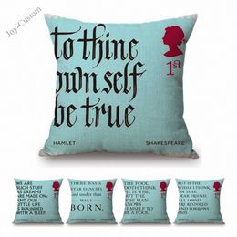 Shop Quoted Pillows UK | Quoted Pillows Library Cushion Cover | Book pillow