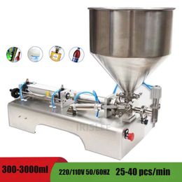 50-3000mlMixing Very Viscous Food Paste Cream Packaging Equipment Bottle Filler Liquids Alcohol Gel Material Filling Machine