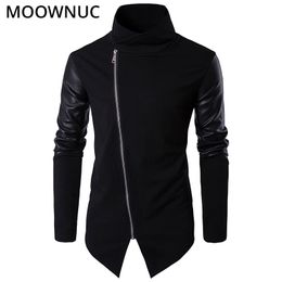 Fashion Sweater Cardigan Male Personality New Stand collar Cotton Smart Casual Autumn Slim Homme Cardigan Men MOOWNUC MWC 201117