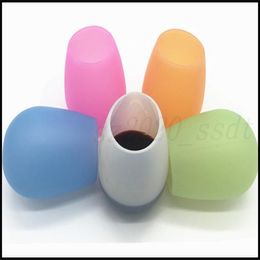 The latest silicone eggshell red wine U cup, US FDA certification, material safety, silicone wine glass barbecue camping portable wine glass