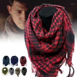Cycling Caps & Masks Cotton Thick Muslim Hijab Shemagh Tactical Desert Arab Scarves Men Winter Military Windproof Scar