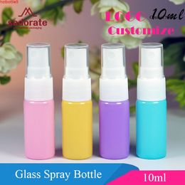 Sedorate 50 pcs/Lot Yellow Glass Bottle Pink With Spray Blue Perfum Mist Purple 10ML YB02good product