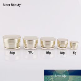 5G 10G 15G 30G 50G GOLD COSMETIC EMPTY ACRYLIC CONE SHAPE CREAM JAR BOTTLE CONTAINER 10PCS/LOT, MERX BEAUTY BRAND