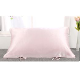 Pillow Case 100% Pure Mulberry Silk Towel 16momme Satin Pillow Cover For Good Sleep 201114