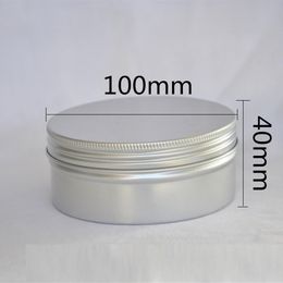 250G silver aluminum jar pot tea tin bottle day night cream wax essence mask gel moisturizer skin care cosmetic packing