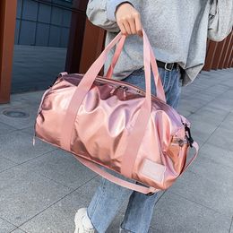 Multifunction Travel Luggage Gym Bags Waterproof Nylon Sports Handbags With Shoe Storage Yoga Swimming Dry Wet Separation X553B Q0705