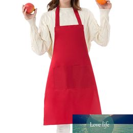 Solid Color Cooking Bibs Apron Dress Classic Adjustable Bib Men Women Kitchen Restaurant Aprons Convenient Kitchen Accessories