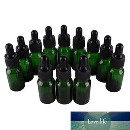 12X 10ml Green Glass Dropper Bottles with Pipette for essential oils aromatherapy lab chemicals
