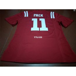 3740 Red #11 Markell Pack Ole Miss Rebels Alumni College Jersey S-4XLor custom any name or number jersey