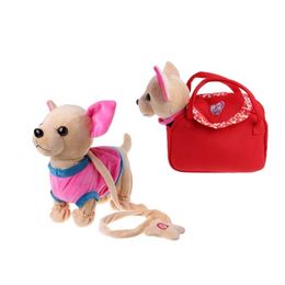New Electronic Pet Robot Dog Zipper Walking Singing Interactive Toy With Bag For Children Kids Birthday Gifts 95AE 201212