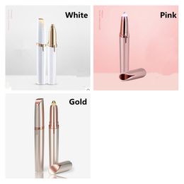 2021 New Electric Eyebrow Trimmer Makeup Painless Eye Brow Epilator Mini Shaver Razors Portable Lipstick Brows Pen Facial Hair Remover