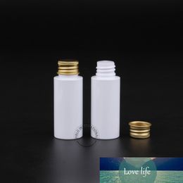 High Quality Makeup Tools 30ml/30cc Empty Plastic Cosmetic Bottles, 1oz Small White PET Containers Whth Golden Cap 50pcs/lot