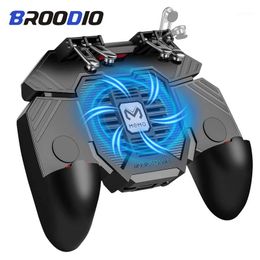 Game Controllers & Joysticks PUBG Controller AK77 Six Finger Gamepad For Android Mobile L1 R1 Shooter Triggers Fire Joystick Pad1