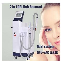 2 In 1 DPL Hair Removal Machine pico Laser Tattoo Removal Skin Whitening Skin Rejuvenation Wrinkle Removal Salon Use For All Skin Type