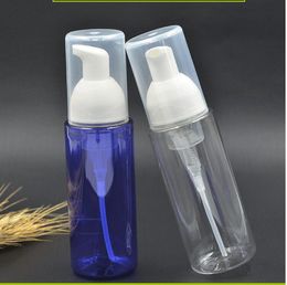 80ML transparent/blue plastic PET bottle with foaming pump for FOAMING /MOUSSE/ soap dispenser/cleanser/skin care packing
