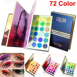 Beauty Glazed Makeup Eyeshadow Palette 72 Color Shades Book Eye Shadow High Pigmented Shimmer Glitter Matte Natural Eyeshadow Palette Brand