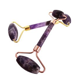 amethyst stones face roller noiseless beauty products facial massager rollers anti aging eye skin massager treatment