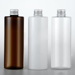 20pcs 350ml Empty Plastic Shampoo Cosmetic Bottles Aluminium Caps Lotion Container DIY Oil Washing Containers Metal Cap