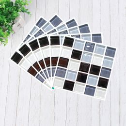 6 pcs premium mosaico auto adesivo papel de parede adesivo diy impermeável telhas de cerâmica adesivos para casa decoração cozinha wc wall papel