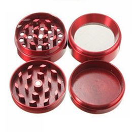 Pepper Grinders 40mm 4 Layer Tobacco Grinder For Smoking 5 Colors Zicn Alloy Cnc Teeth Colorful Grinders Fit Dry Herb