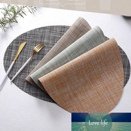 Place Mat Round Table Placemats Kitchen Table Placemat Heat Insulation Stain-resistant Washable Vinyl Place Mats 0330