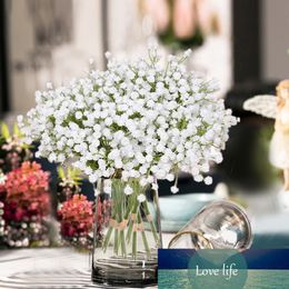 Stylish and Beautiful Artificial White Gypsophilas Flower Fake Silk for Wedding Party Bouquet Home Decoration Desktop Vase Decor