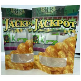 Jackpot Runtz packaging reusable smell proof zip bag stand up pouch heat sealer laminated ziplock bag with clear window