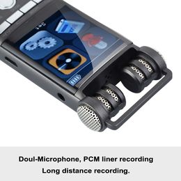 FreeShipping Professional Voice Activated Digital Audio Recorder 16GB 8GB USB Pen Non-Stop 100hr Recording PCM 1536Kbps External Microphone