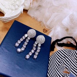 Fringed Flower Earrings Jewellery Flower Pendant Earring For Women wedding engagement Jewellery fashion Christmas Party Gift 86791