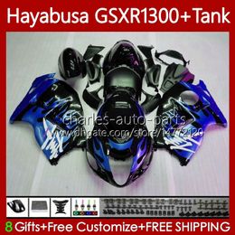 Fairings For SUZUKI GSXR-1300 GSXR 1300 CC GSXR1300 Hayabusa Blue flames 96 1996 1997 1998 1999 2000 2001 74No.220 GSX-R1300 1300CC 02 03 04 05 06 07 GSX R1300 96-07 Body