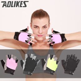 Gym Body Building Training Sports Fitness WeightLifting Gloves For Men And Women Custom Fitness Exercise Training Gym Gloves Q0107