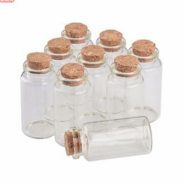 25ml Glass Bottles With Cork Small Transparent Clear Mini Empty Vials Jars Gift Pack For Wedding Holiday 50pcs/lothigh quantit