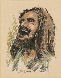 27 gerahmte ungerahmte JESUS LAUGHING Home Decor Handcraft HD-Druck Jesus Christus lächelndes Ölgemälde auf Leinwand Wandkunst Leinwandbilder 20110