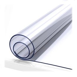 1.0 mm PVC Table carpet Transparent D' Waterproof cloth Oil cloth living room Kitchen Glass Soft Cloth table cover 220301